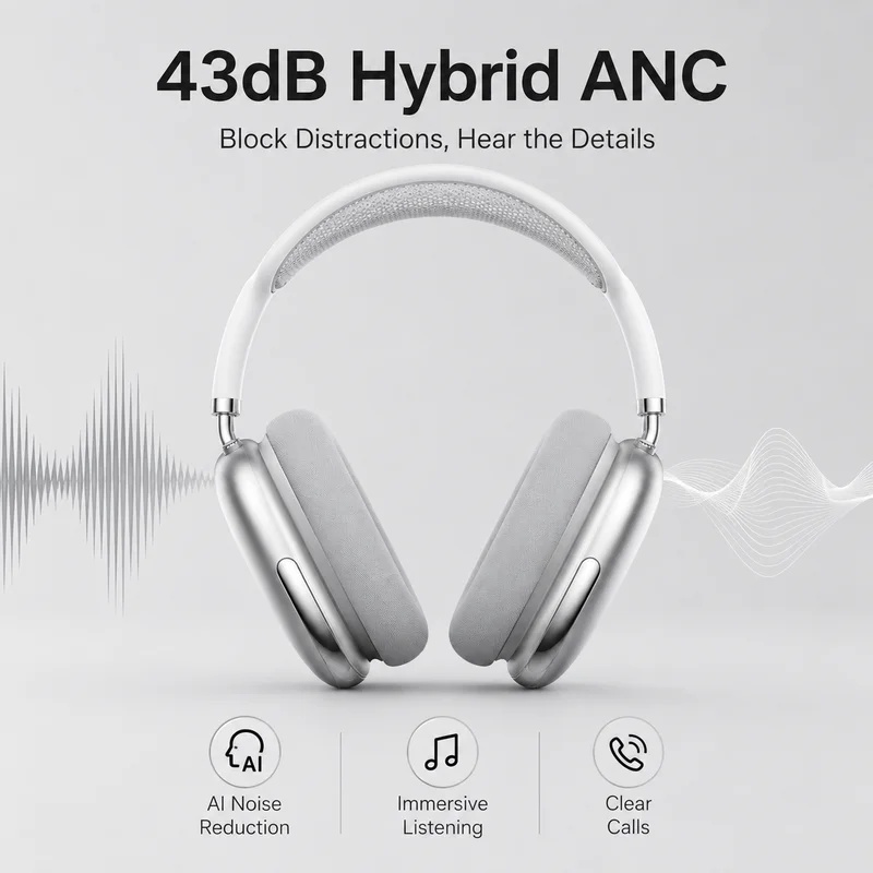 Anc Wireless Over Ear Headphones - Kulak Üstü ANC Kablosuz Bluetooth Kulaklık