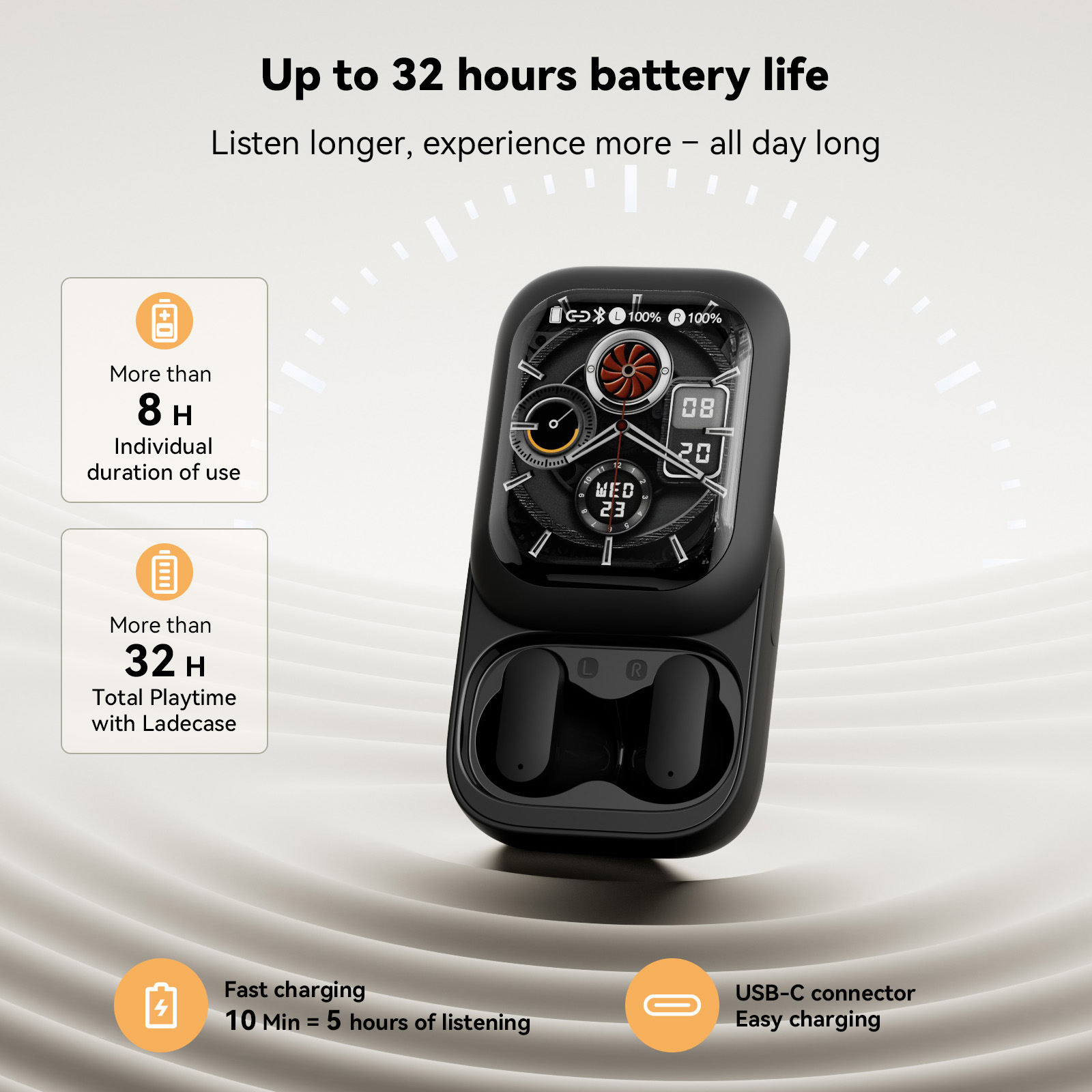 Headphones - ZNP N04 Kablosuz Bluetooth Kulaklık, Yapay