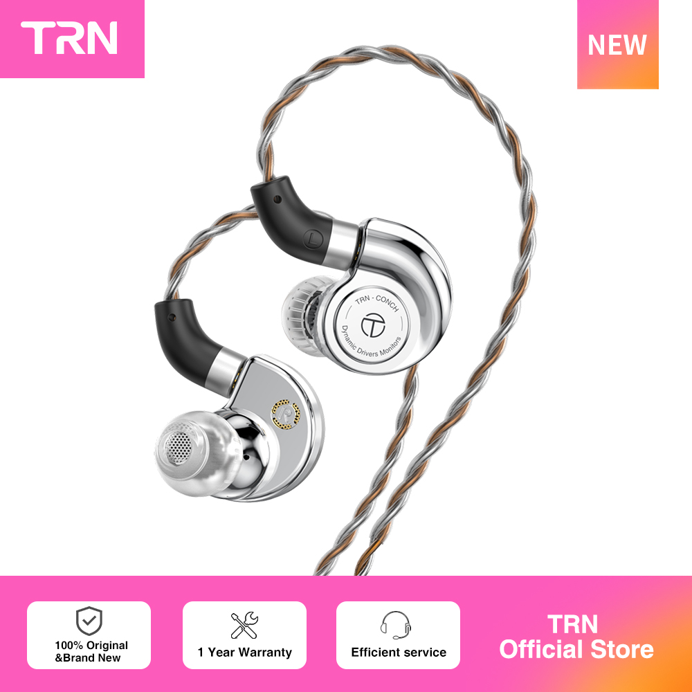 Type C Wired Earphones With Mic - TRN Conch Kulaklık Şans Çantası Yüksek