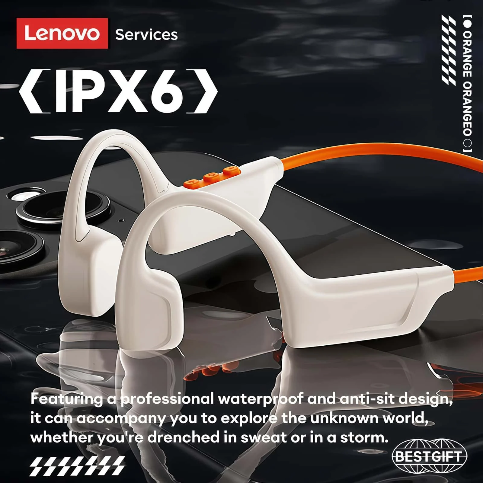 Lenovo S102 Kulaklık, Kemik İl - Bone Conduction Running Headphones incelemesi ve fiyatı